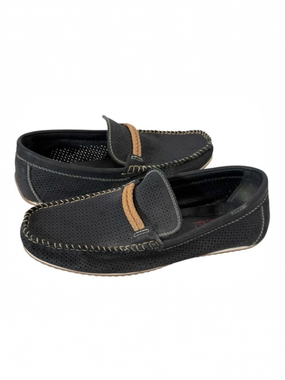 Dexter Comfort Men’s Memory Foam Black Faux Suede Driving Shoe Loafer‎ Size 7.5